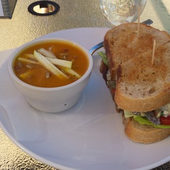 Town Bakery & Cafe - Butternut squash soup - delicious! I could have finished off a bucket of it. Tarragon chicken sandwich on the freshest bread - heavenly! - Bakeries Near Me - Moraga, California Town Bakery & Cafe - Butternut squash soup - delicious! I could have finished off a bucket of it. Tarragon chicken sandwich on the freshest bread - heavenly! - Bakeries Near Me - Moraga, California