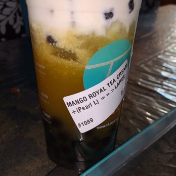 T4 - Mango Royal Tea Cream - Coffee & Tea Near Me - San Pablo, California