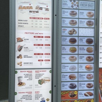 Krispy Kreme Doughnuts - Menu good selection - Coffee & Tea Near Me - Oceanside, California