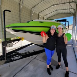 JP’s Mobile Detailing & Ceramic Coatings - ‍‍#womenboatdetailers #womanpaintspecialist #womandetailer #sisters #Turkish #American #boatdetailers
