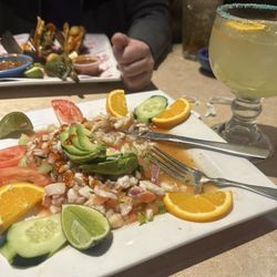 Fiesta Mexican - My mixed ceviche plate it was everything!!!