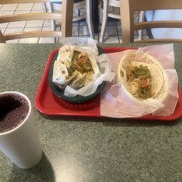 Jamaica, Vegetarian Burrito, And Vegetarian Taco Jamaica, Vegetarian Burrito, And Vegetarian Taco