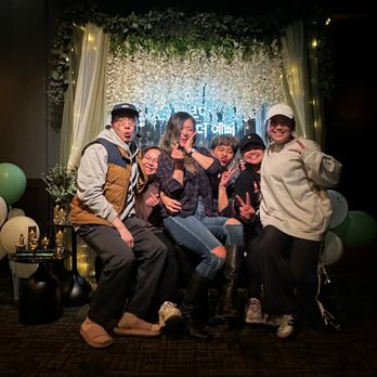 Goshen - Their cute backdrop - Karaoke Near Me - Glenview, Illinois