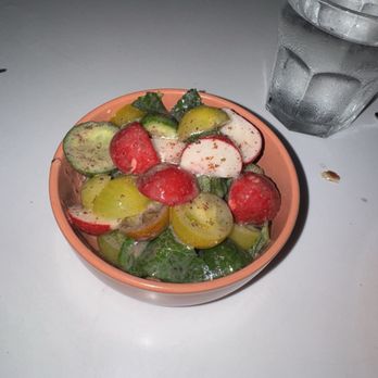 Glass & Vine - Cucumber Salad - New American Near Me - Miami, Florida Glass & Vine - Cucumber Salad - New American Near Me - Miami, Florida