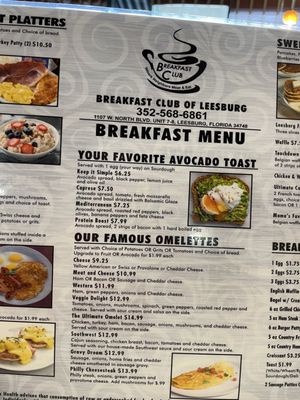 Menu photo 2 Breakfast Club Leesburg, FL Menu photo 2 Breakfast Club Leesburg, FL