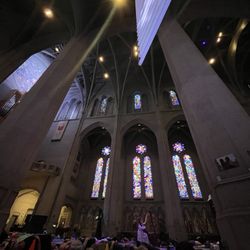 Yoga On The Labyrinth at Grace Cathedral