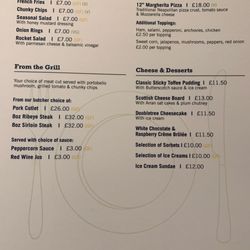 The Space - Menu