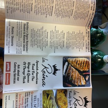 La Reina Restaurant - Menu - Spanish Near Me - The Bronx, New York La Reina Restaurant - Menu - Spanish Near Me - The Bronx, New York