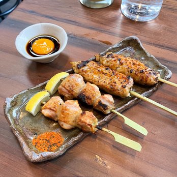 Rintaro - Yakitori sori (left), Yakitori Tsukune (right) - Izakaya Near Me - San Francisco, California Rintaro - Yakitori sori (left), Yakitori Tsukune (right) - Izakaya Near Me - San Francisco, California