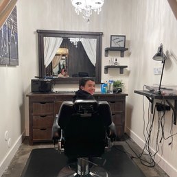 My Son Getting his Hair Cut with Andrea (She's Amazing)