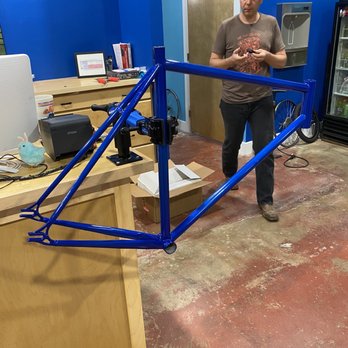 Galaxy Bicycles - Frame after fresh powder coat - Bikes Near Me - San Marcos, Texas Galaxy Bicycles - Frame after fresh powder coat - Bikes Near Me - San Marcos, Texas
