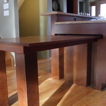 Tree Line Cabinets - Slide a table into your  island- pull it out when needed. - Cabinetry Near Me - Acheson, Alberta