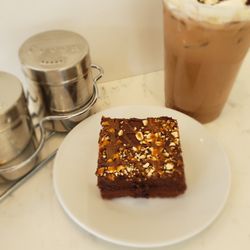 Space Coast Cafe - Iced mocha and a brownie selection from our various baked goods.