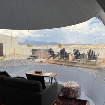 Basecamp Terlingua - The View from main bubble room - Vacation Rentals Near Me - Terlingua, Texas