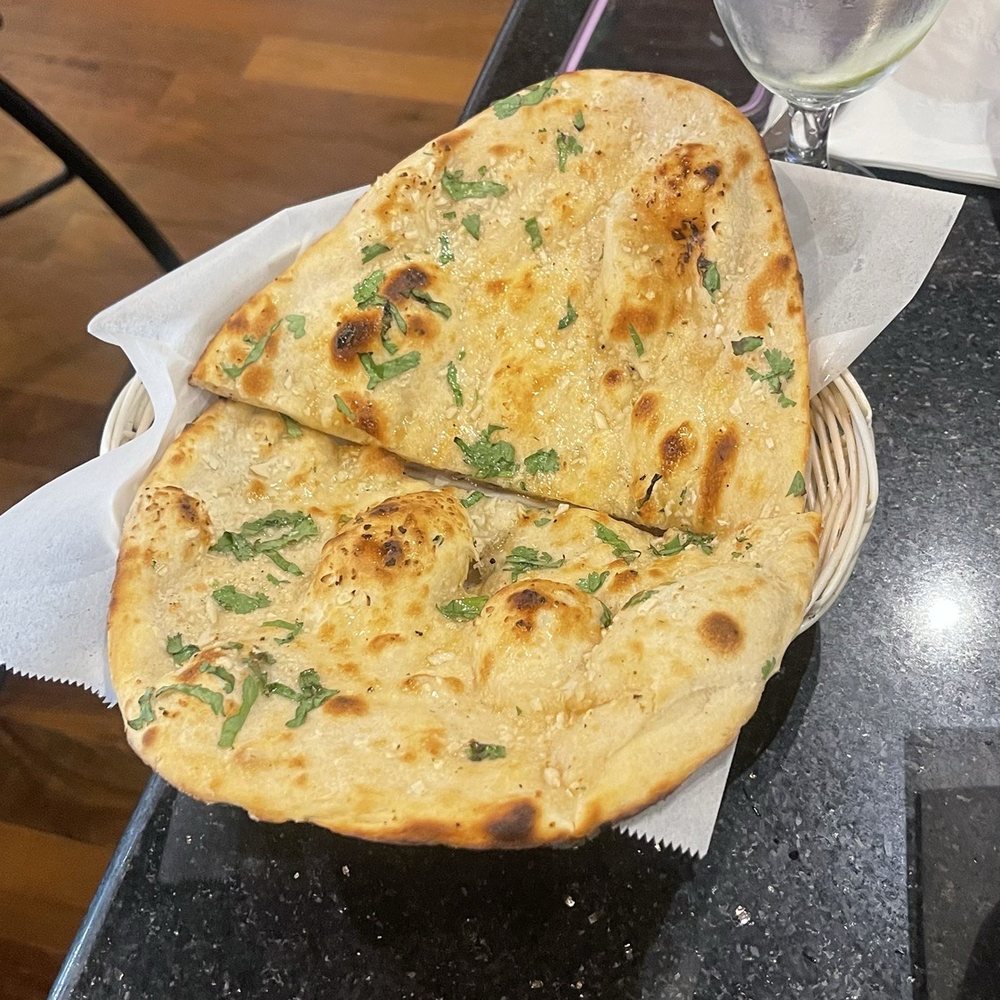 All India Cafe - Garlic Naan - Indian Near Me - Arcadia, California