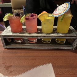 Zapata's Mexican Restaurant - Margarita Flight: BlackBerry, Dragonfruit, Passionfruit, Mango