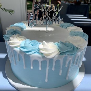 Simply Cakes Etc Bakery - Baby Shower Cake. Raspberry swirl cake with lemon custard filling. - Bakeries Near Me - Riverside, California