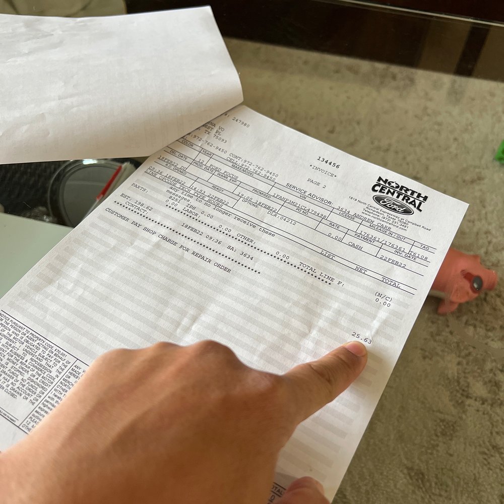 North Central Ford - This is a crook service charge. - Car Dealers Near Me - Richardson, Texas North Central Ford - This is a crook service charge. - Car Dealers Near Me - Richardson, Texas