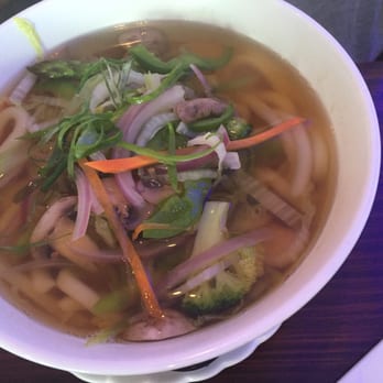 Sushi Hana - Veggie udon soup. Tasty, but I thought the sushi was better - Sushi Bars Near Me - Pooler, Georgia