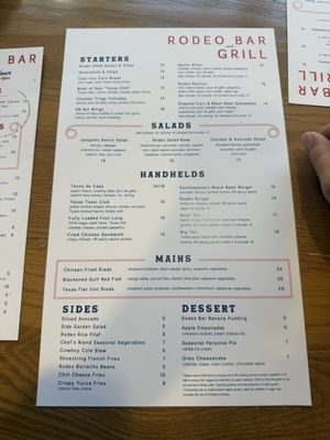 Menu photo 4 Rodeo Bar Dallas, TX