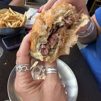 Perihelion Brewery - Blue Cheese-Truffle Burger - Burgers Near Me - Seattle, Washington