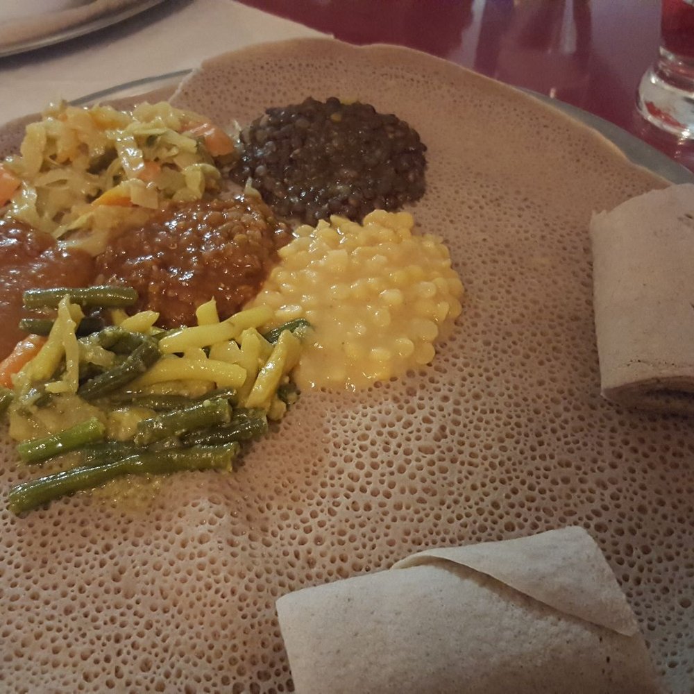 Blue Nile - Vegetarian combo platter - Ethiopian Near Me - Ottawa, Ontario