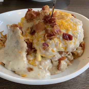 Southern Belle's - Stacked Biscuit with Chicken Fried Chicken - Breakfast & Brunch Near Me - Barrington, Illinois Southern Belle's - Stacked Biscuit with Chicken Fried Chicken - Breakfast & Brunch Near Me - Barrington, Illinois