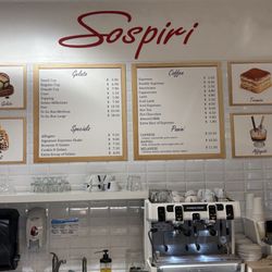 Sospiri - Menu on the Wall