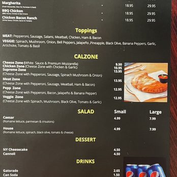 Slice Pizza - It's a menu.  Ever seen one?  Ha! - Pizza Near Me - San Jose, California