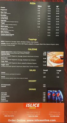Menu photo 5 Slice Pizza San Jose, CA