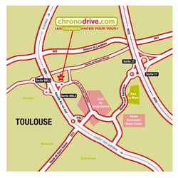 Chronodrive - Plan d'accès du magasin