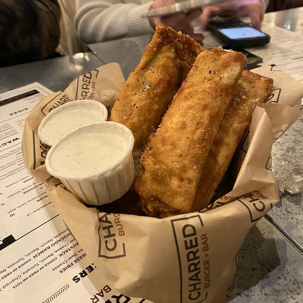 Charred Burger + Bar - Fried Cheesy Pickle spears - Burgers Near Me - Omaha, Nebraska