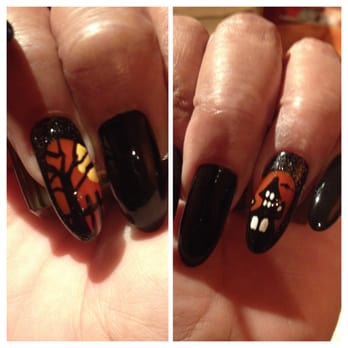 Sarah Nails - My beautiful Halloween nail art created by the awesomely talented, Shayna. Isn't it fab?!?! - Nail Salons Near Me - Floral Park, New York Sarah Nails - My beautiful Halloween nail art created by the awesomely talented, Shayna. Isn't it fab?!?! - Nail Salons Near Me - Floral Park, New York