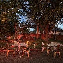 Lucy's Tacos - Outdoor seating at our favorite Mexican restaurant in Lamar