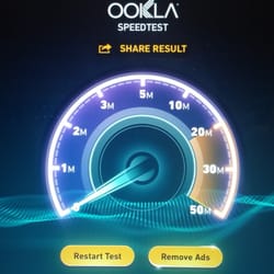 Colfaxnet - Photo of our sad internet. We pay for a 3 and got less