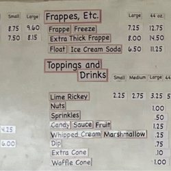 Hodgies Too Ice Cream - Prices