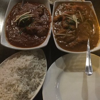 Mild 2 Spicy - Spicy Lamb Vindaloo (left) and Mixed Vegetable Curry - Indian Near Me - Chicago, Illinois