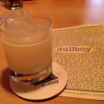 Dullboy - The Antoinette: Mezcal, Gentian, Grand Marnier, and lemon (and awkward large ice cube..) - Cocktail Bars Near Me - Jersey City, New Jersey Dullboy - The Antoinette: Mezcal, Gentian, Grand Marnier, and lemon (and awkward large ice cube..) - Cocktail Bars Near Me - Jersey City, New Jersey