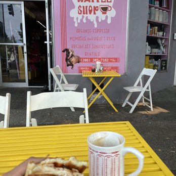 Bebop Waffle Shop - Yelp: "What's in this photo" Me: "A BIG OLE WIENER" - Coffee & Tea Near Me - Seattle, Washington Bebop Waffle Shop - Yelp: "What's in this photo" Me: "A BIG OLE WIENER" - Coffee & Tea Near Me - Seattle, Washington