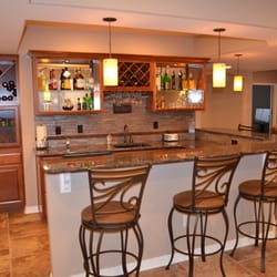 Craftsman Basement Finish Company - wet bar in basement finish in colorado springs by Craftsman Basement Finish Company