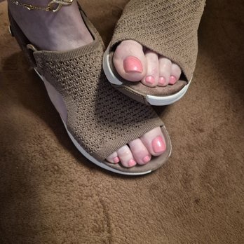 SKECHERS Warehouse Outlet - Skechers Sandals:  "Mocha Unstoppable Glow" on Sale $65.00 to enjoy the comfort and hands free step in style with arch support.  5/23/2025 - Shoe Stores Near Me - Shelby Township, Michigan