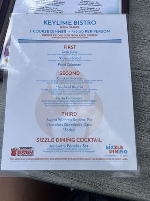 Menu photo 4 Keylime Bistro Boca Grande, FL