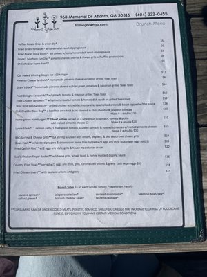 Menu photo 4 Home Grown Atlanta, GA