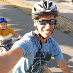 Buffalo Fat Bikes - Riding along the trail.