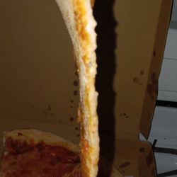 Luigi's Pizza New York Style - This is a large I was extra cheese. I'm so done