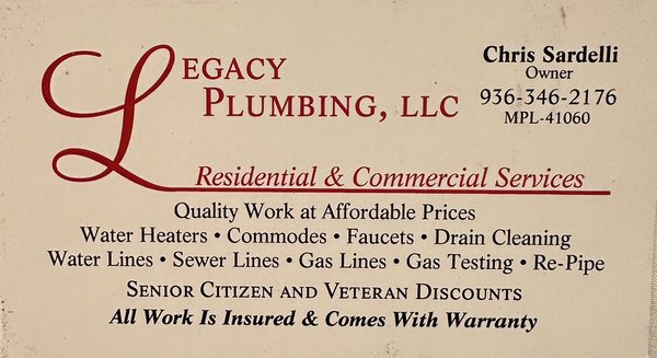 Legacy Plumbing