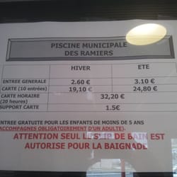 Piscine municipale de Blagnac - Les tarifs