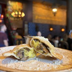 F&D Cantina - Egg, cheese and mushroom empanada