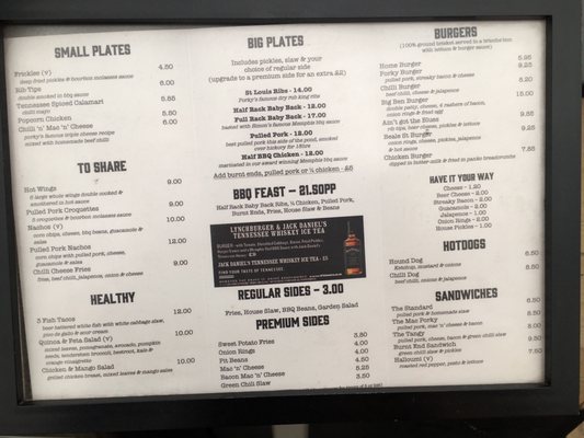 Menu photo 1 Porky's BBQ Boxpark London, XGL