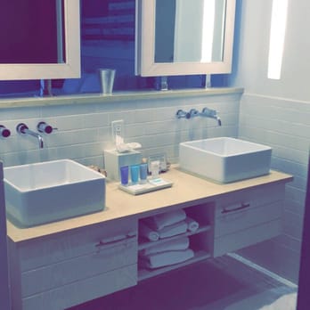 Bungalow Hotel - Dual Bathroom sinks which are out in the open. Beautiful! - Hotels Near Me - Long Branch, New Jersey Bungalow Hotel - Dual Bathroom sinks which are out in the open. Beautiful! - Hotels Near Me - Long Branch, New Jersey